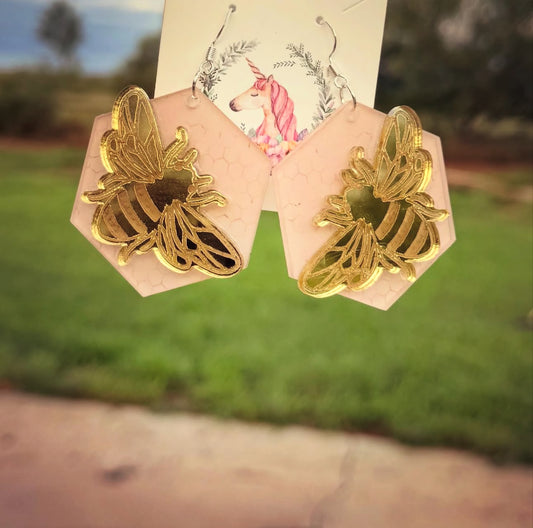 Bee Golden Earrings