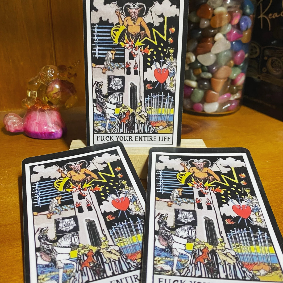 F**k Your Entire Life Single Tarot Card