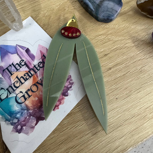 Gum Leaves Brooch